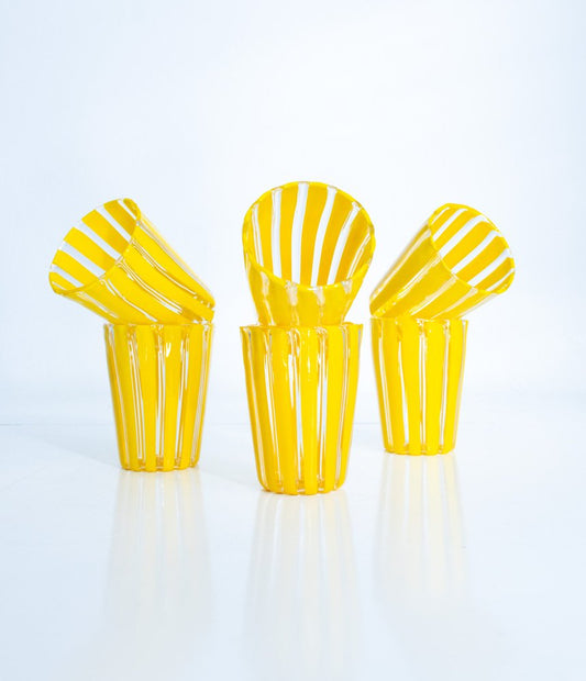 Cocktail Set in Murano Glass by Mariana Iskra, Set of 6