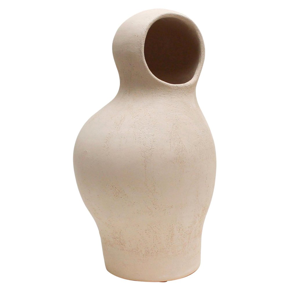 Cocon #3 White Stoneware by Elisa Uberti