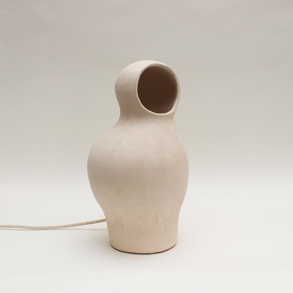 Cocon #3 White Stoneware by Elisa Uberti