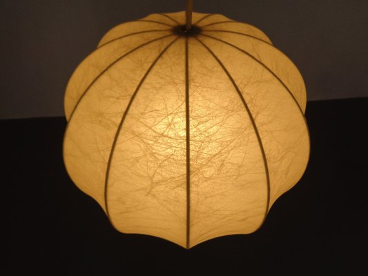 Cocoon Pendant Lamp from Friedel Wauer for Goldkant, Germany, 1960s-RDW-1822471