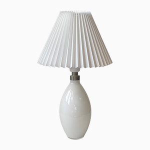 Cocoon Table Lamp in White Glass by Peter Svarrer from Holmegaard-LCR-1718669