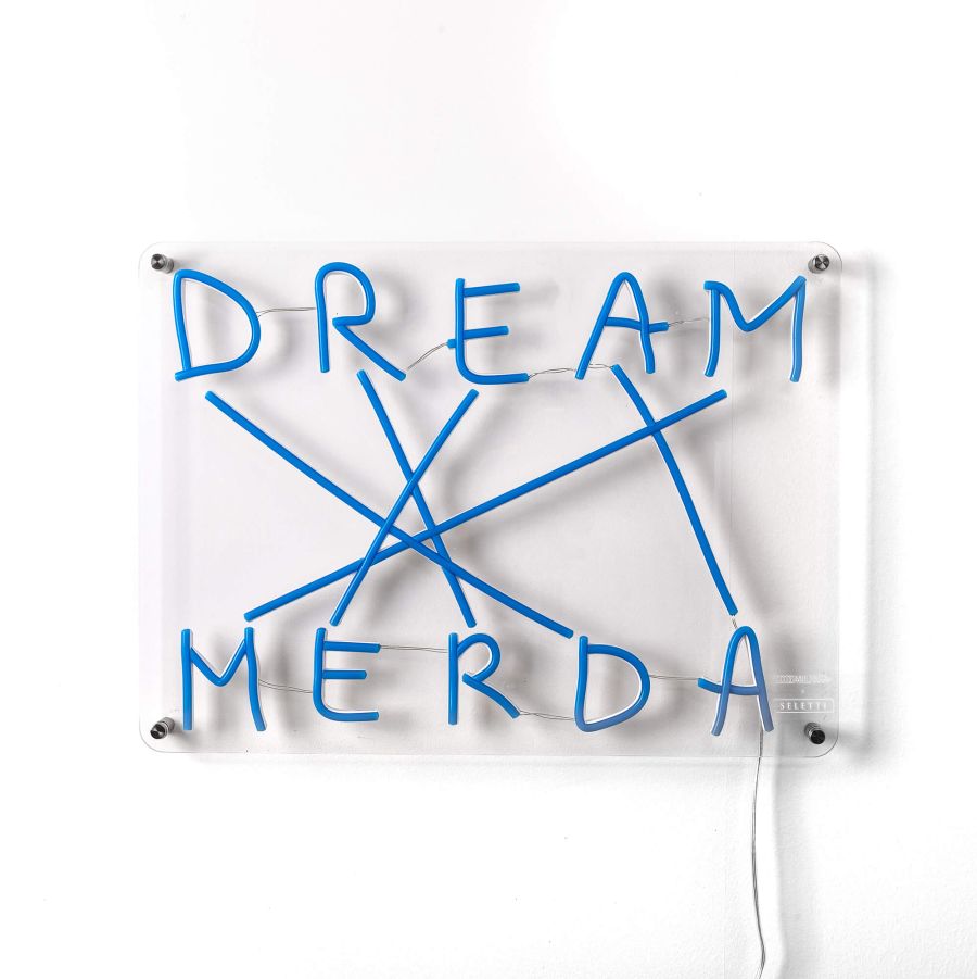 Silicone LED tube Wall Lamp Dream Merda by Seletti