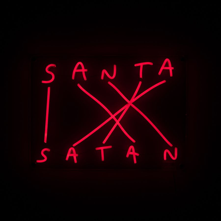 Silicone LED tube Wall Lamp Santa Satan by Seletti