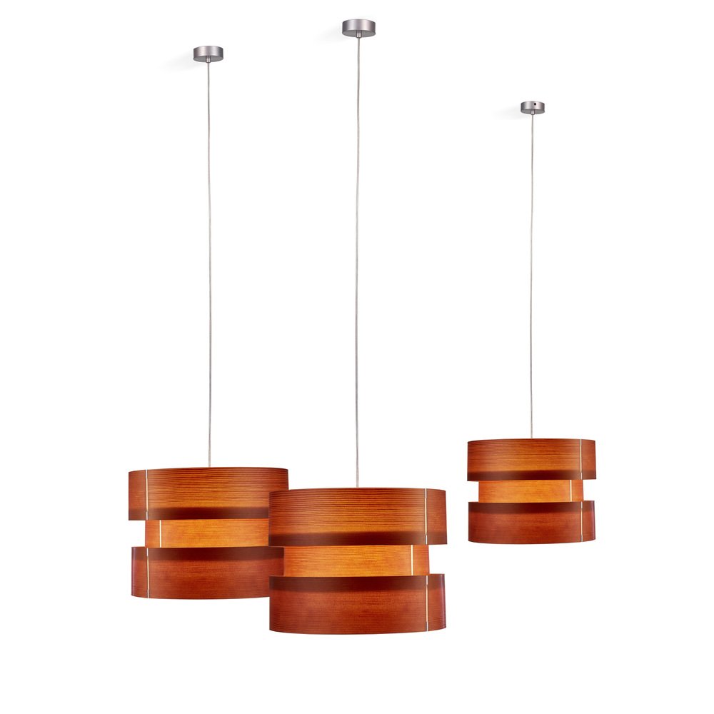 Coderch Small Cister Wood Hanging Lamp by José Antonio Coderch