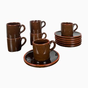 Coffee Cups with Saucers from Toreboda, Sweden, 1970s, Set of 12-NJY-2040370