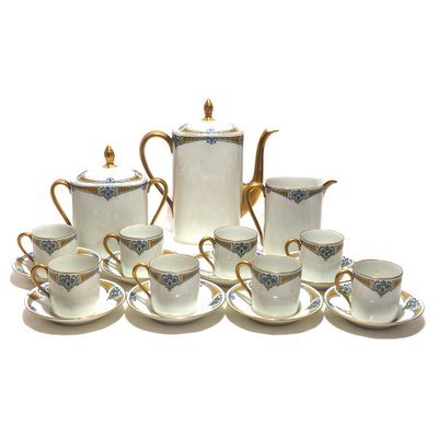 Coffee Limoges Service, Set of 21-YNQ-906100