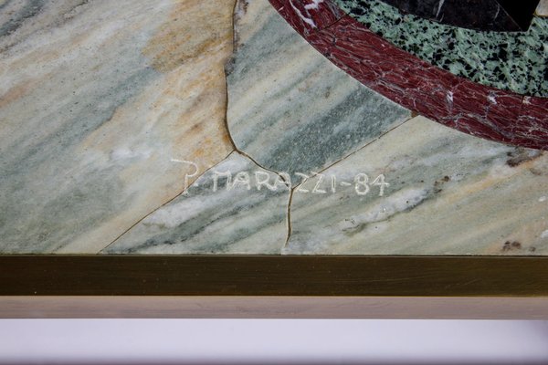 Coffee or Cocktail Table with a Precious Marble Top by P. Marazzi-MBH-1032358