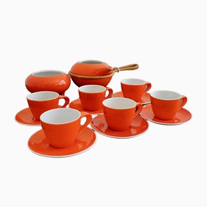 Coffee Set by János Török for Zsolnay Porcelain Manufactory, 1960s, Set of 16-HYJ-668990