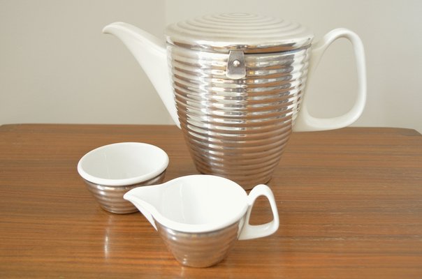 Coffee Set by Kurt Radtke for WMF, 1950s, Set of 3-OV-1820887