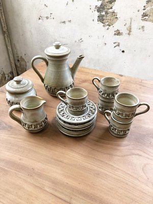 Coffee Set by Marius Besson, 1970s, Set of 15-LCU-838695