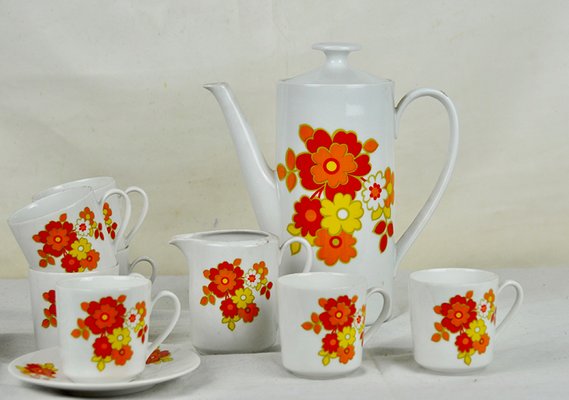 Coffee Set from Bavaria Seltmann Weiden, 1960s, Set of 17-ROJ-609243