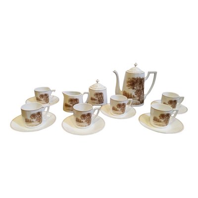 Coffee Set in Porcelain, Set of 9-GEL-1223737