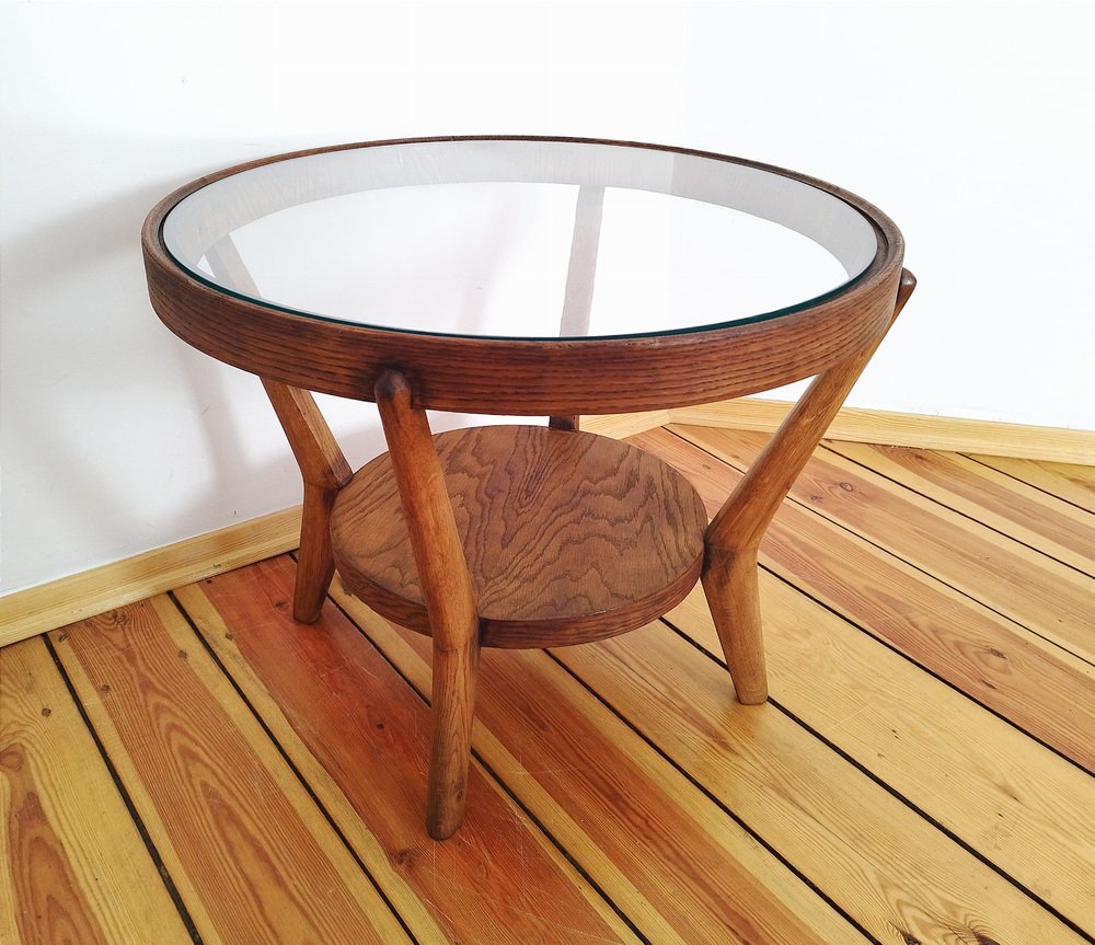 Coffee Table attributed to K. Kozelka for Interier Praha, Czechoslovakia, 1930s