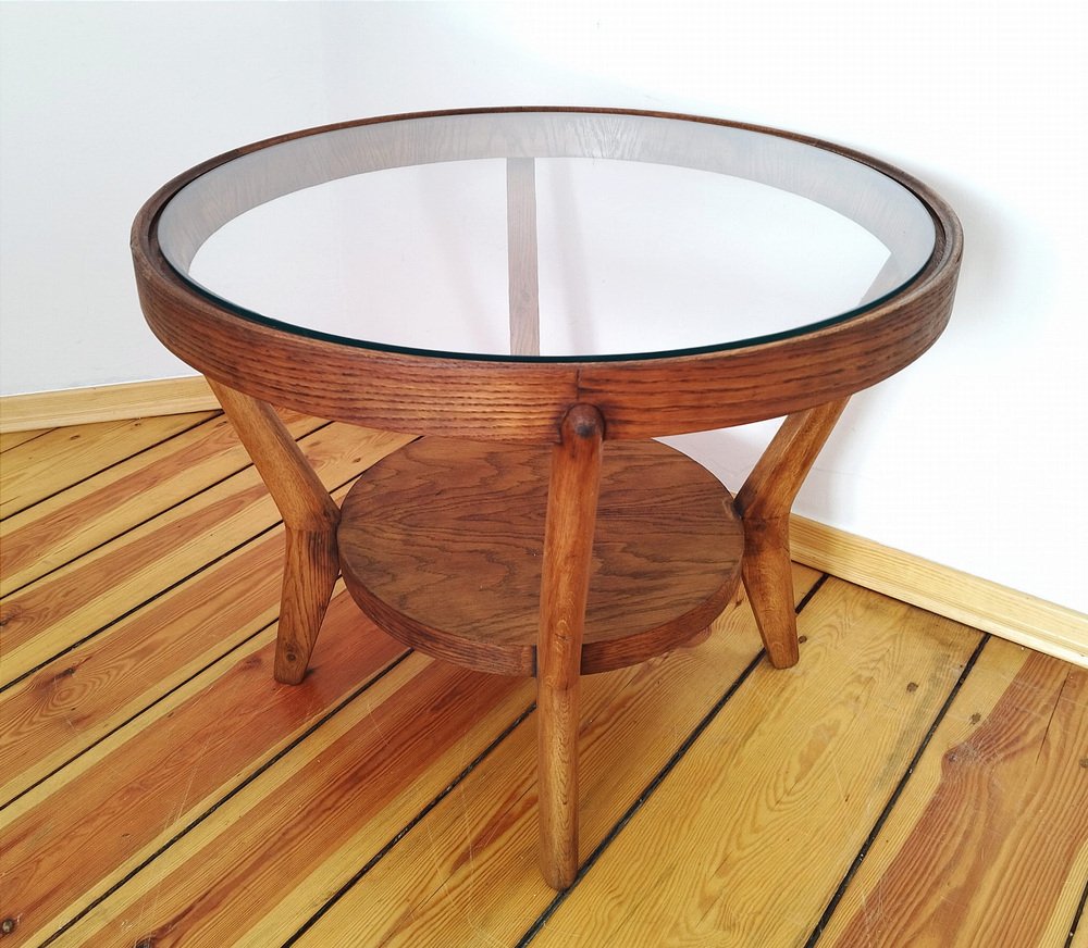 Coffee Table attributed to K. Kozelka for Interier Praha, Czechoslovakia, 1930s