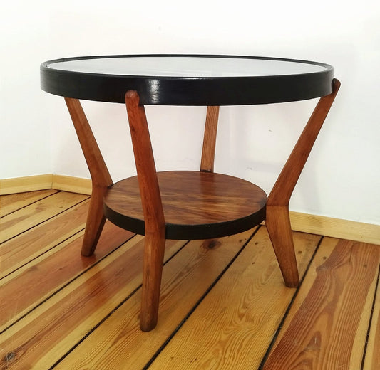 Coffee Table attributed to K. Kozelka for Interier Praha, Former Czechoslovakia