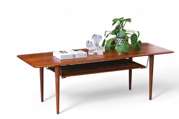 Coffee Table Fd 516 in Teak by Peter Hvidt & Orla Mølgaard-Nielsen for France & Søn / France & Daverkosen, 1950s-BPJ-2021744