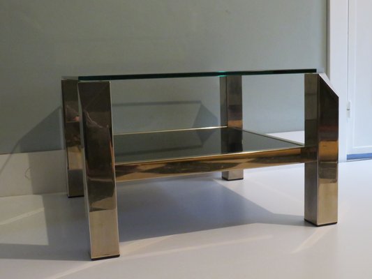 Coffee Table from Belgo Chrom / Dewulf Selection, Belgium, 1970s-UKG-1093245