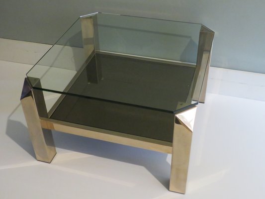 Coffee Table from Belgo Chrom / Dewulf Selection, Belgium, 1970s-UKG-1093245