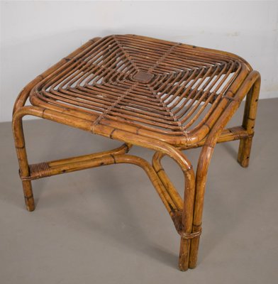 Coffee Table in Bamboo, Italy, 1960s-AOL-1245694