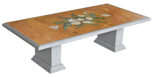 Coffee Table in Bianco Carrara Marble from Cupioli Living