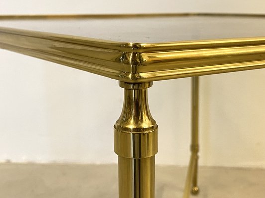 Coffee Table in Brass and Glass, 1970s-NPC-1798160