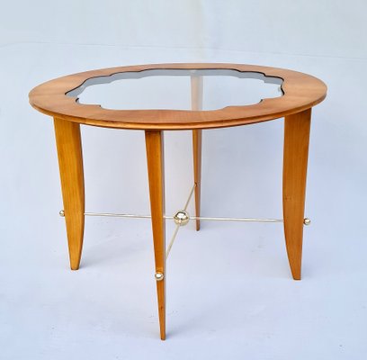 Coffee Table in Cherry and Bronze-AWH-1060188