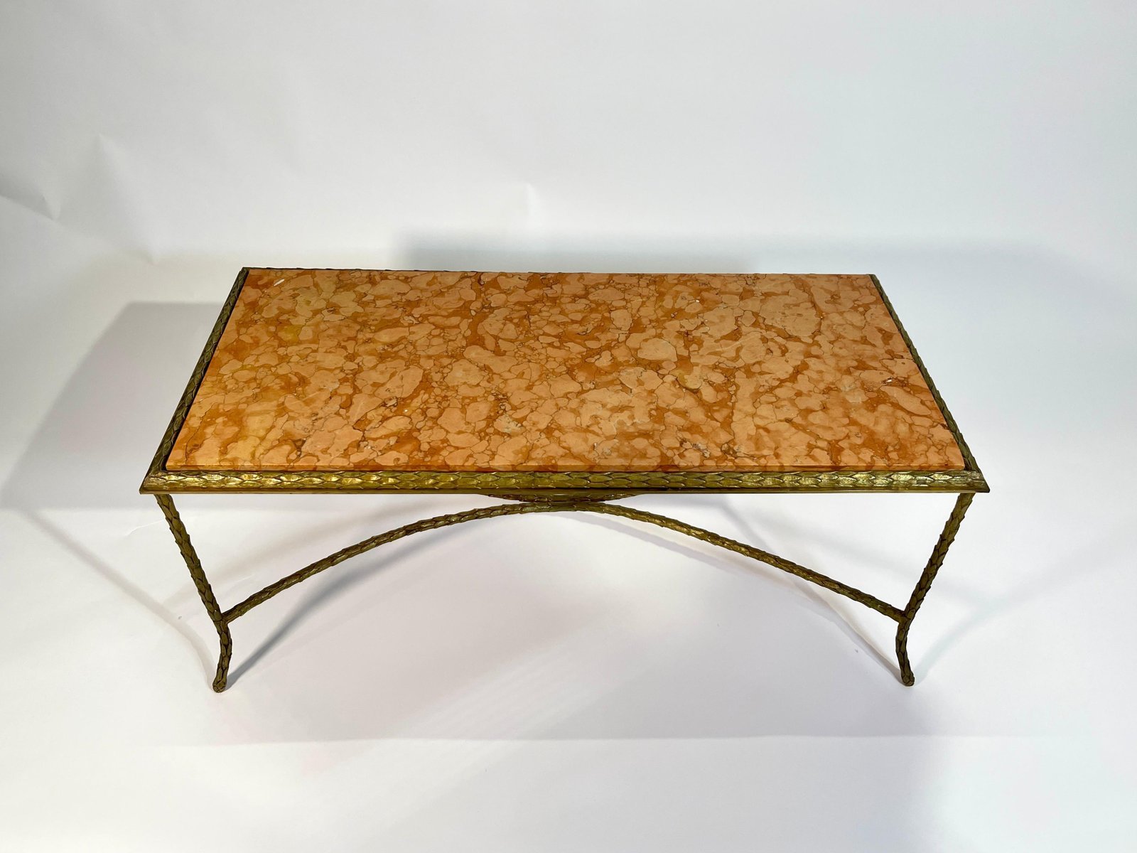 Coffee Table in Gilt Bronze by Maison Baguès, 1950s