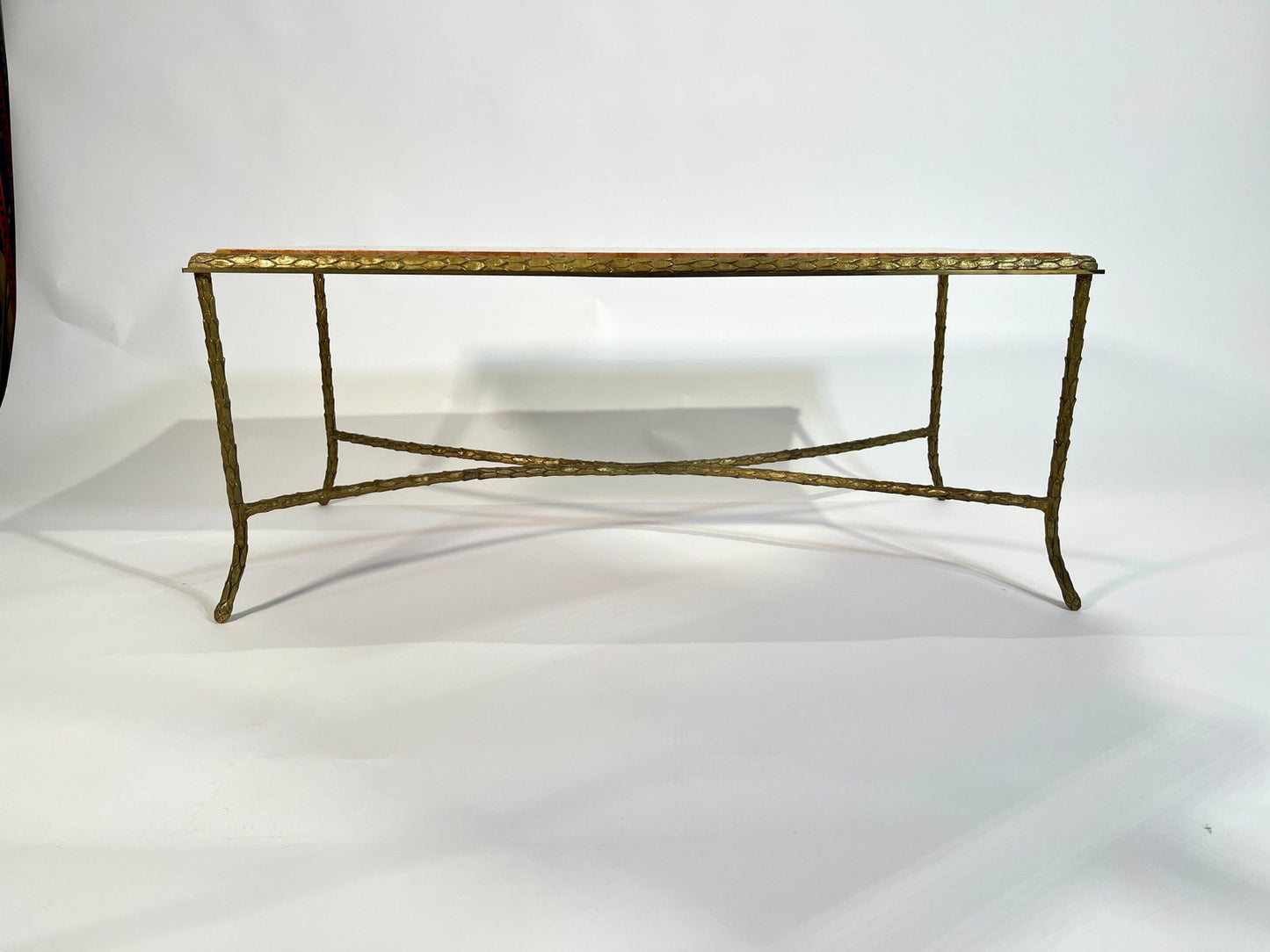 Coffee Table in Gilt Bronze by Maison Baguès, 1950s