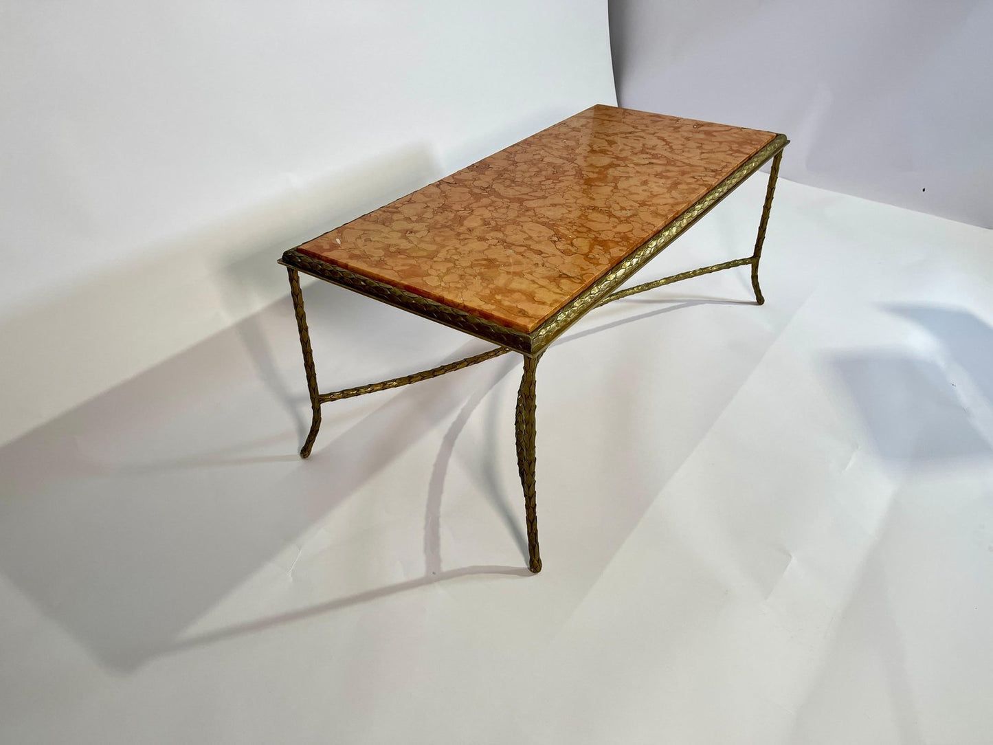 Coffee Table in Gilt Bronze by Maison Baguès, 1950s