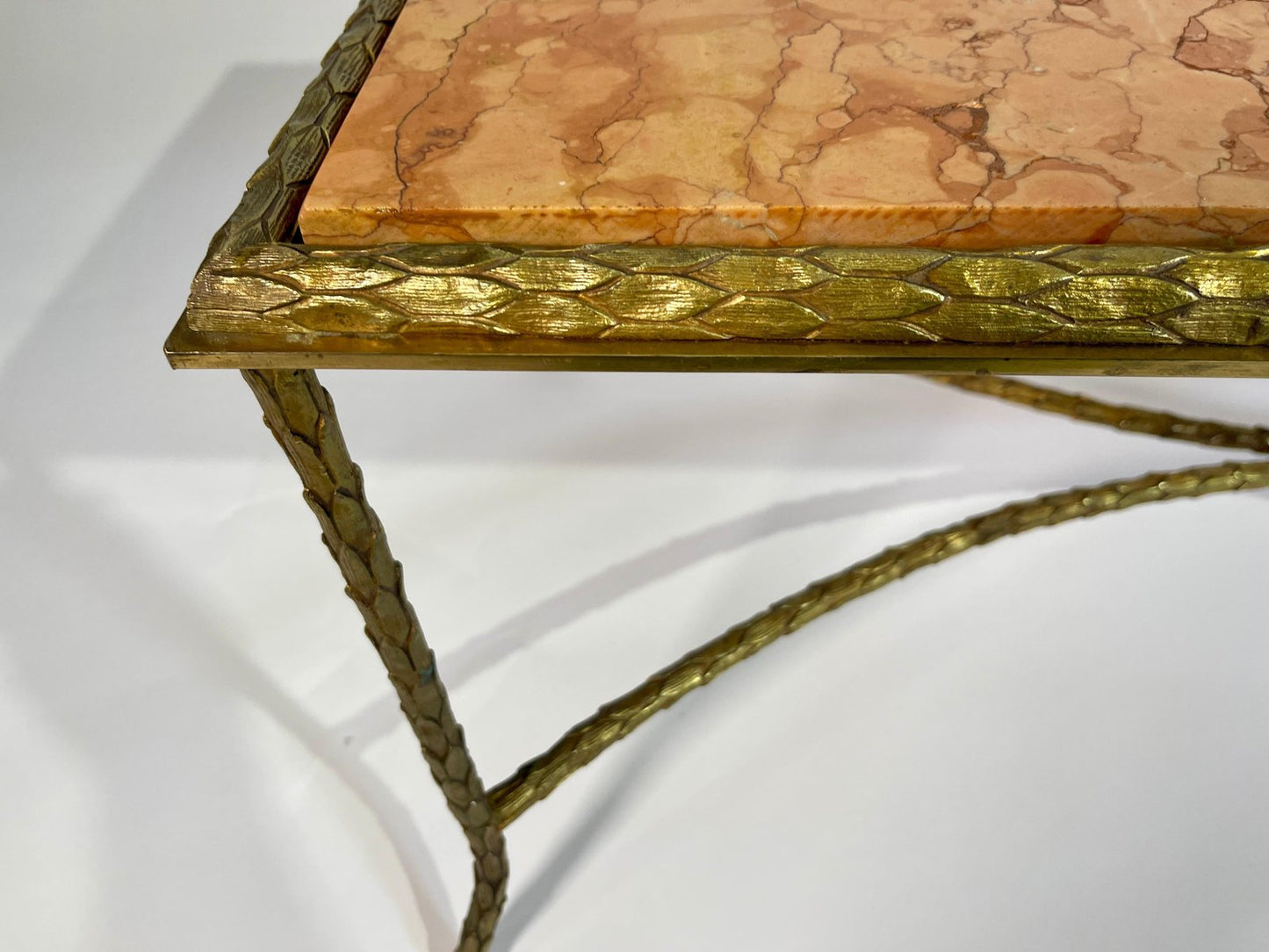 Coffee Table in Gilt Bronze by Maison Baguès, 1950s