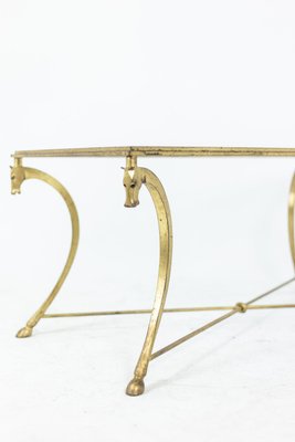 Coffee Table in Gilt Iron from Maison Ramsay, 1950s-CEJ-911797