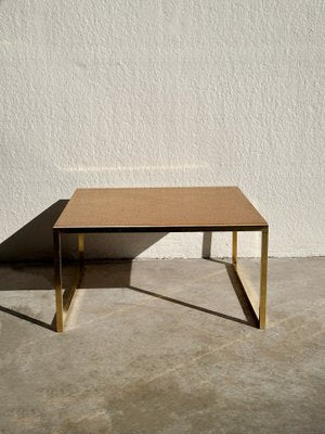 Coffee Table in Metal and Brass, 1970s-GTS-1824384