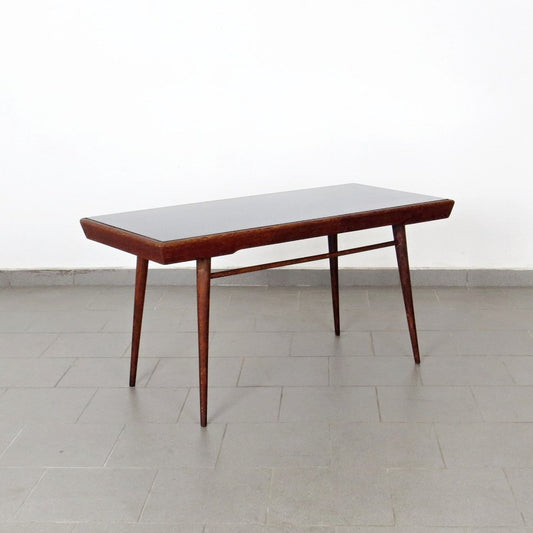 Coffee Table in Oak and Coloured Glass