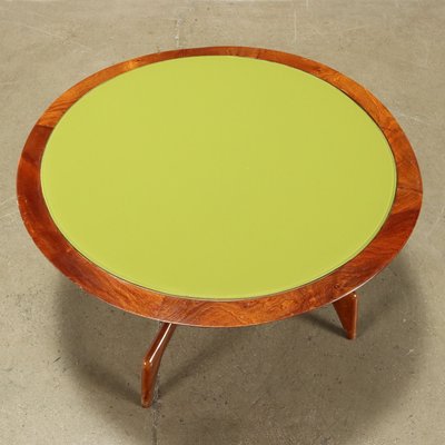 Coffee Table in Painted Beech and Glass, 1950s-VMM-1736165