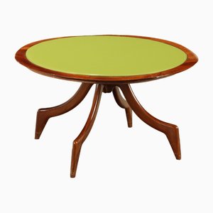 Coffee Table in Painted Beech and Glass, 1950s-VMM-1736165