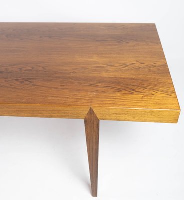 Coffee Table in Rosewood by Severin Hansen for Haslev Furniture, 1960s-UY-952748