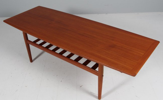 Coffee Table in Teak attributed to Grete Jalk for Glostrup, 1960s-HJB-2028588