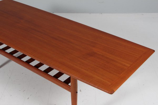 Coffee Table in Teak attributed to Grete Jalk for Glostrup, 1960s-HJB-2028588