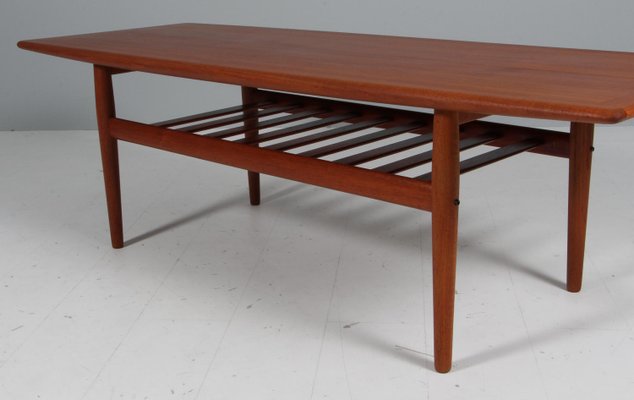 Coffee Table in Teak attributed to Grete Jalk for Glostrup, 1960s-HJB-2028588