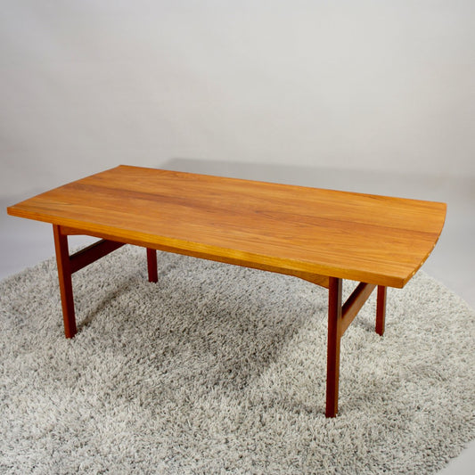 Coffee Table in Teak by Tove & Edvard Kindt-Larsen for Säffle Furniture, Sweden, 1950s