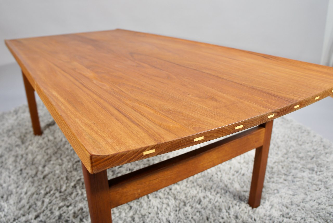 Coffee Table in Teak by Tove & Edvard Kindt-Larsen for Säffle Furniture, Sweden, 1950s