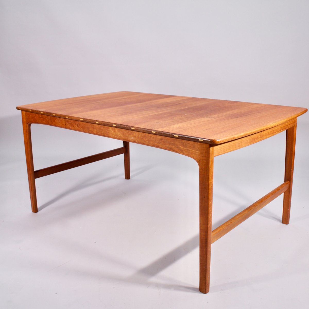 Coffee Table in Teak with Inlays of Lighter Wood from Säffle Möbelfabrik, 1950s