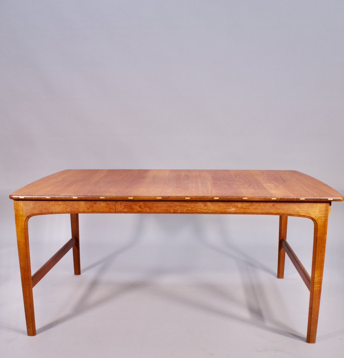 Coffee Table in Teak with Inlays of Lighter Wood from Säffle Möbelfabrik, 1950s