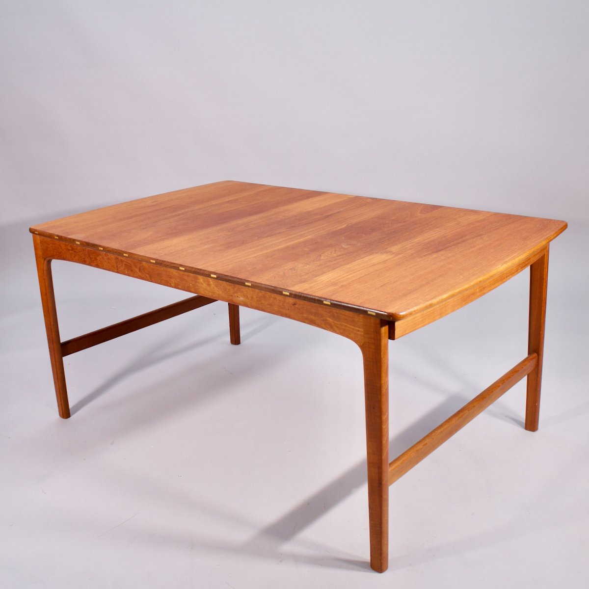 Coffee Table in Teak with Inlays of Lighter Wood from Säffle Möbelfabrik, 1950s