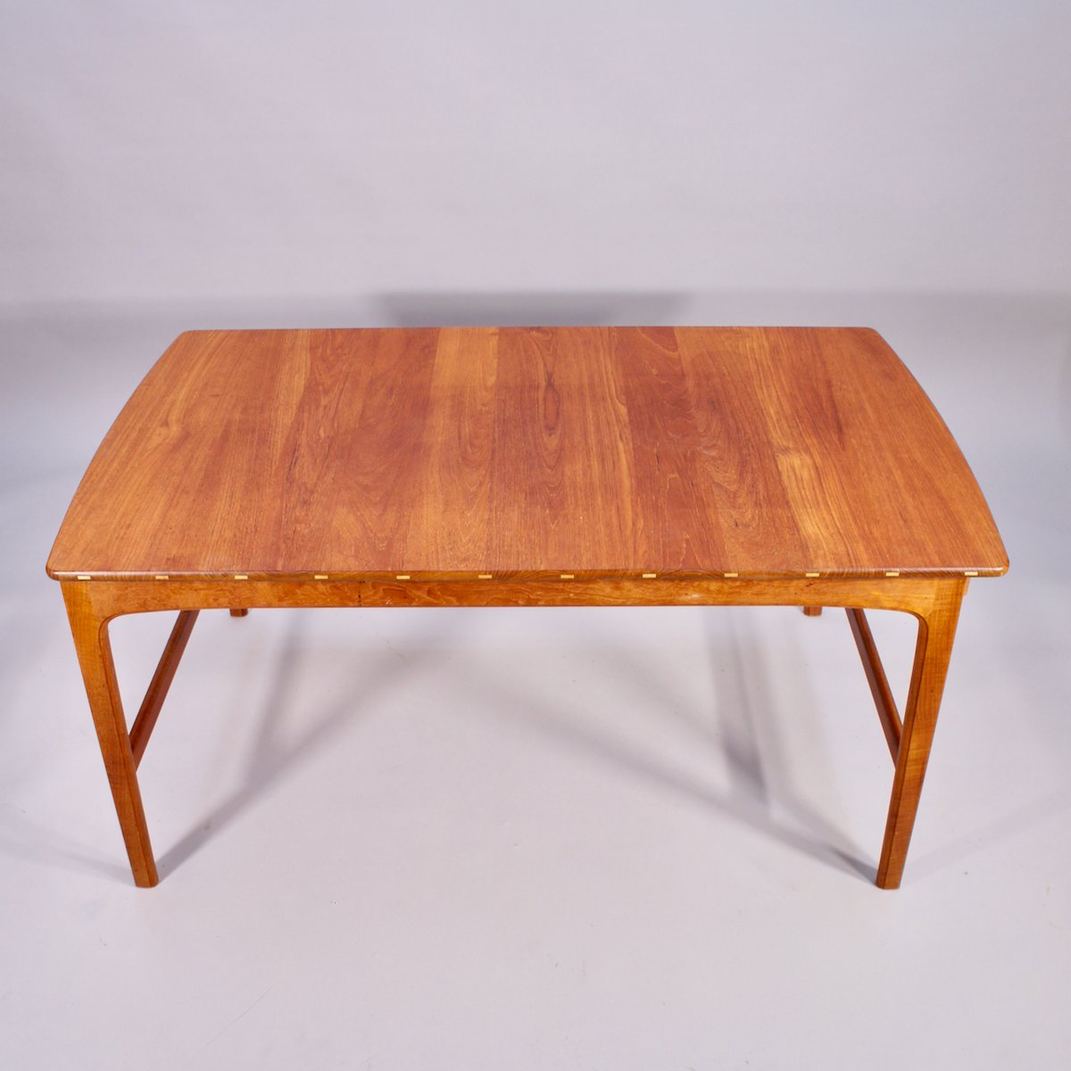 Coffee Table in Teak with Inlays of Lighter Wood from Säffle Möbelfabrik, 1950s