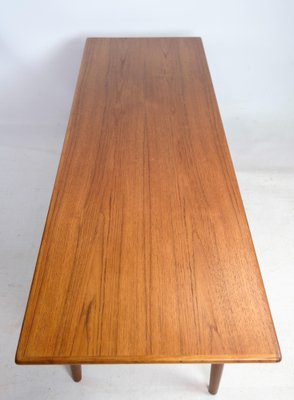 Coffee Table in Teak with Paper Cord Shelf, Denmark, 1960s-UY-1454034