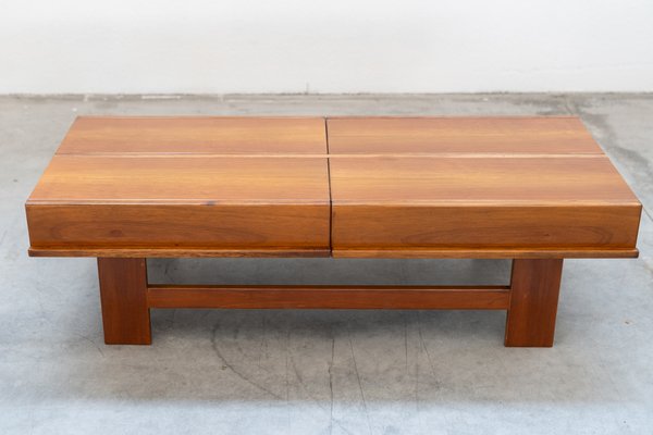 Coffee Table in Walnut by Giovanni Michelucci, 1970s-KNM-1764405