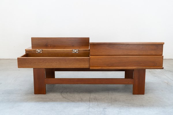 Coffee Table in Walnut by Giovanni Michelucci, 1970s-KNM-1764405