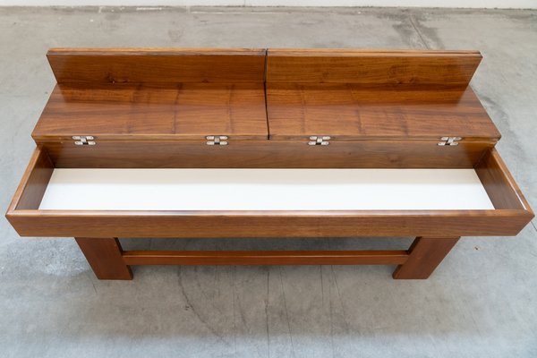 Coffee Table in Walnut by Giovanni Michelucci, 1970s-KNM-1764405