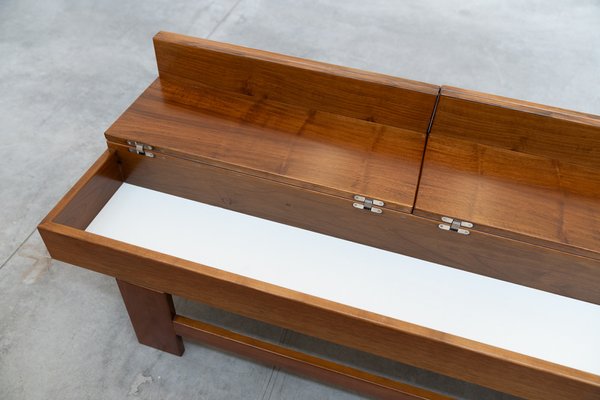 Coffee Table in Walnut by Giovanni Michelucci, 1970s-KNM-1764405